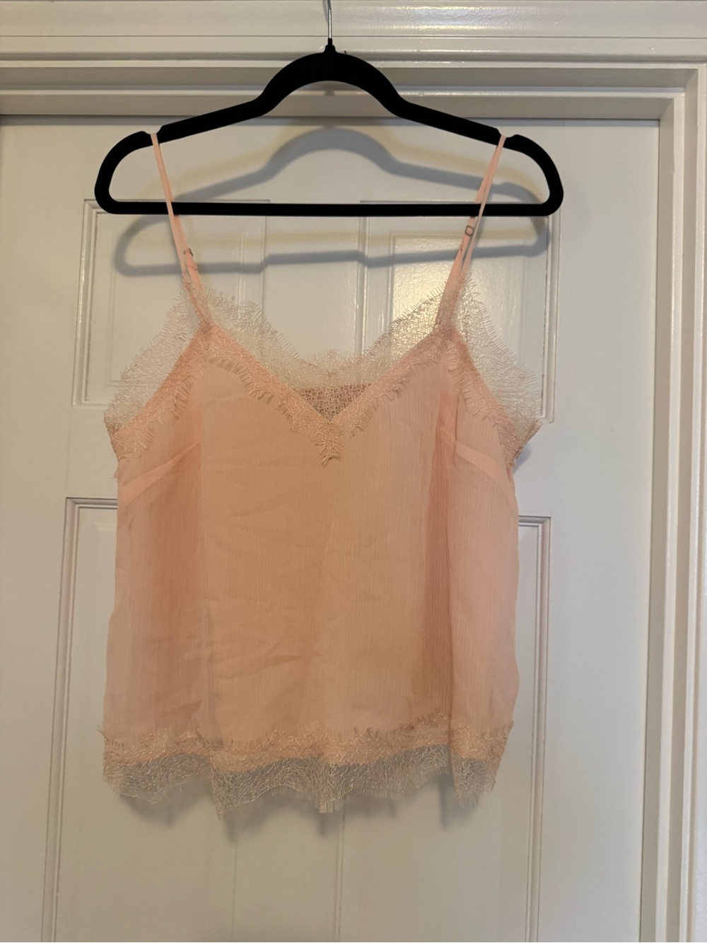 NWT! LOFT Pale Blush Lace-Trim Camisole - Picture 5 of 9